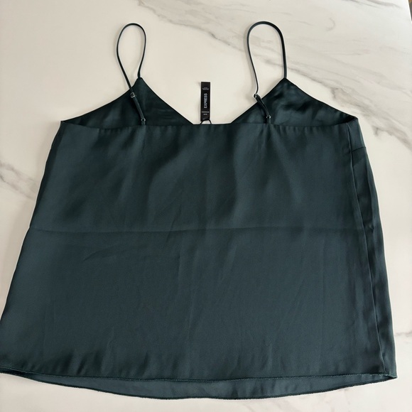 Express Deep Green Women's Camisole Top sz M - Picture 3 of 8